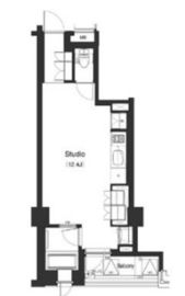 プライムアーバン笹塚 402 間取り図