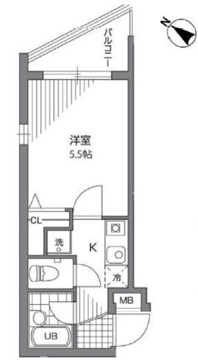 プライムアーバン目黒リバーサイド 402 間取り図