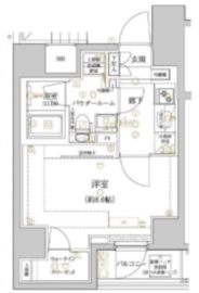 ルクレ押上 5階 間取り図