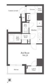 ルクレ押上 8階 間取り図