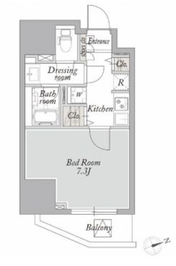 グランジット文京関口 301 間取り図