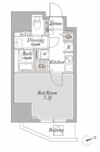 グランジット文京関口 501 間取り図