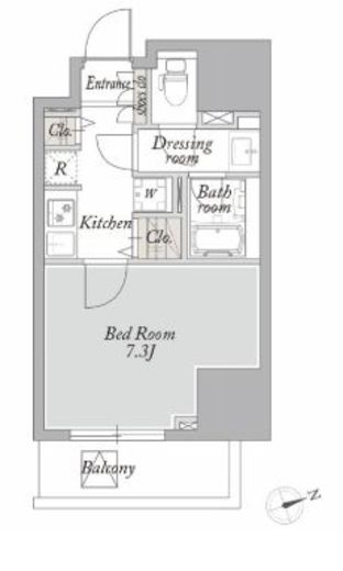グランジット文京関口 302 間取り図