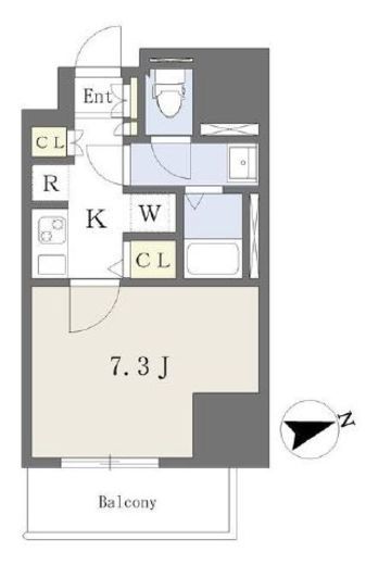 グランジット文京関口 402 間取り図