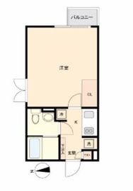 ルクレ三軒茶屋南 202 間取り図