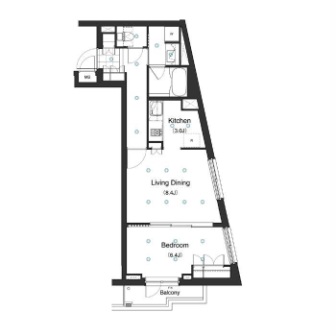 アパートメンツ駒沢大学 304 間取り図