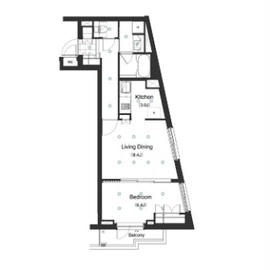 アパートメンツ駒沢大学 304 間取り図