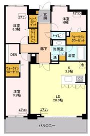 ロイヤルパークスシーサー 1404 間取り図