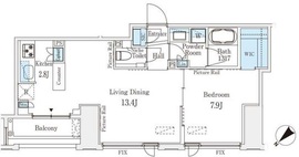 IS銀座レジデンス 402 間取り図