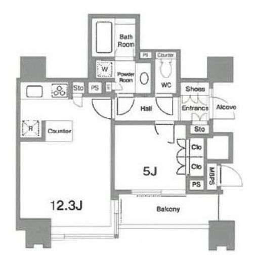 シティタワー大崎ステーションフロント 23階 間取り図