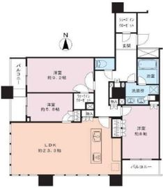 ザ・湾岸タワーレックスガーデン 31階 間取り図