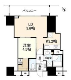 ザ・パークハウス新宿御苑西 4階 間取り図
