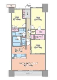 オーベルグランディオ品川勝島 13階 間取り図