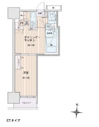 エスティメゾン錦糸町2 1304 間取り図