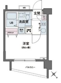 エコロジー都立大学レジデンス 514 間取り図