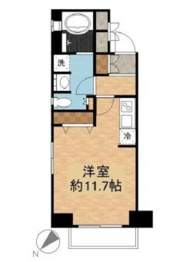 シティインデックス池袋 9階 間取り図