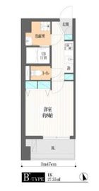 雷門江戸マンション 203 間取り図