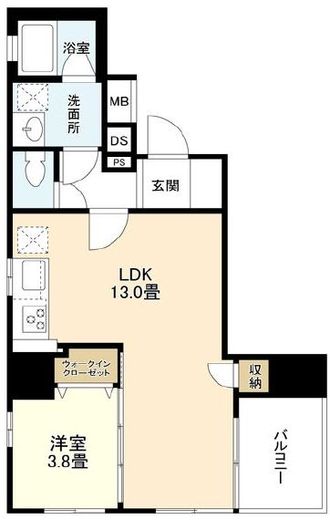 リバーレ浅草駒形 201 間取り図