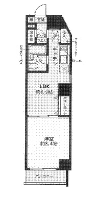 ラ・レジダンス・ド・白金台 501 間取り図