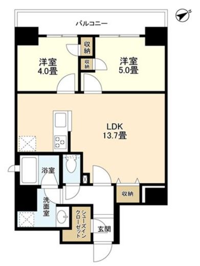 リバーレ浅草駒形 1102 間取り図