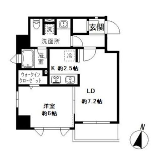 コートヒル本郷 203 間取り図