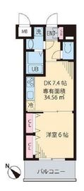 ルーチェ茗荷谷 405 間取り図