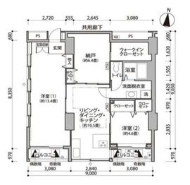 東雲キャナルコートCODAN 11-504 間取り図