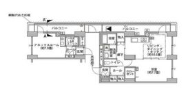 東雲キャナルコートCODAN 14-701 間取り図