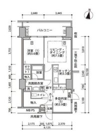 東雲キャナルコートCODAN 17-402 間取り図