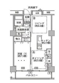 東雲キャナルコートCODAN 18-427 間取り図