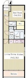 ヘリタス中野 401 間取り図