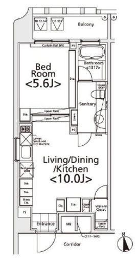プライマル新宿若松町 1401 間取り図