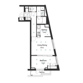 アパートメンツ駒沢大学 204 間取り図