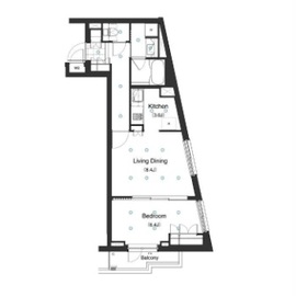 アパートメンツ駒沢大学 204 間取り図