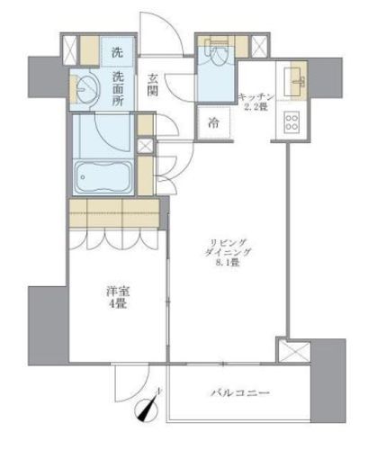La Douceur巣鴨 (ラドゥセール巣鴨) 508 間取り図