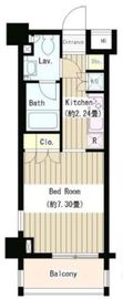 タキミハウス西早稲田 604 間取り図