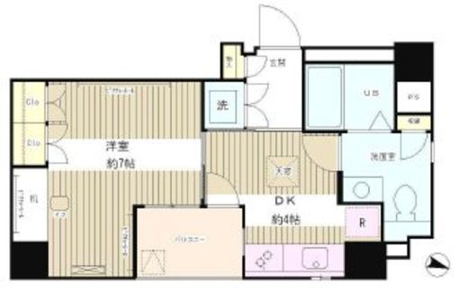 レオーネ三越前 601 間取り図
