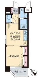 ルーチェ茗荷谷 201 間取り図