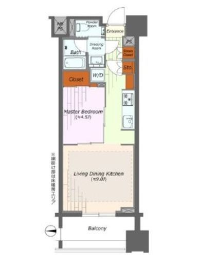 パークコート南麻布 8階 間取り図