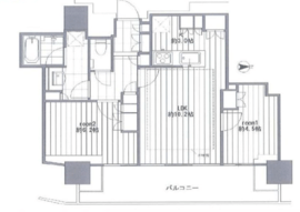 ザ・コート神宮外苑 11階 間取り図