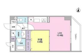 ボヌール都立大学弐番館 407 間取り図