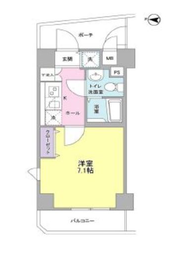 フィオリトゥーラ三軒茶屋ステーションフロント 306 間取り図