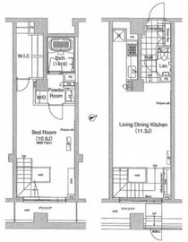 ライズ六本木永坂 102 間取り図