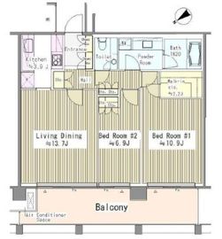 赤坂氷川町レジデンス 1213 間取り図