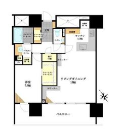 グランドヒルズ恵比寿 12階 間取り図