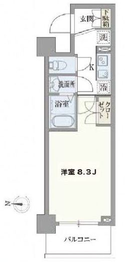 パセオ本所吾妻橋 402 間取り図
