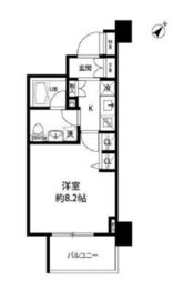 ルクレ日本橋馬喰町 1209 間取り図