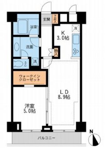 NTPRレジデンス鷹番 207 間取り図