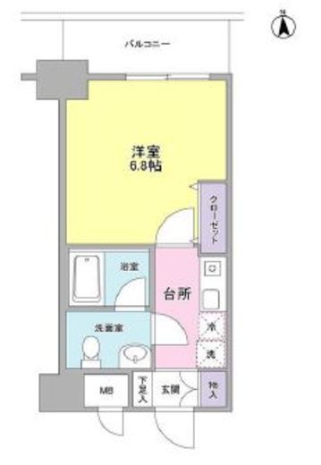 セレーノ品川 315 間取り図