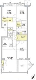 グランフォート目黒 208 間取り図